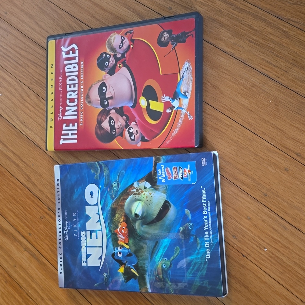 Disney collectors edition Finding Nemo and The Incredible